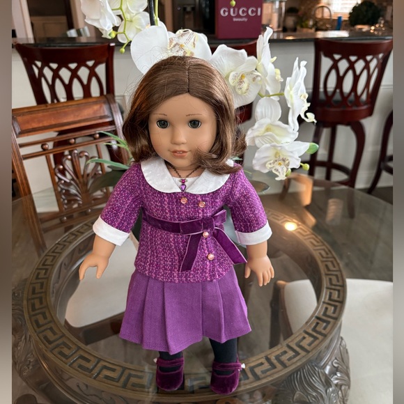💜💜AMERICAN GIRL REBECCA RUBIN WITH SIGNATURE PURPLE OUTFIT 18 INCH!💜💜 - Picture 1 of 5